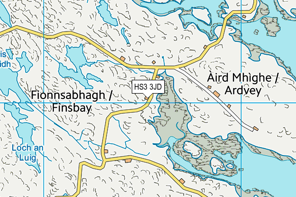 HS3 3JD map - OS VectorMap District (Ordnance Survey)