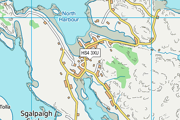 HS4 3XU map - OS VectorMap District (Ordnance Survey)