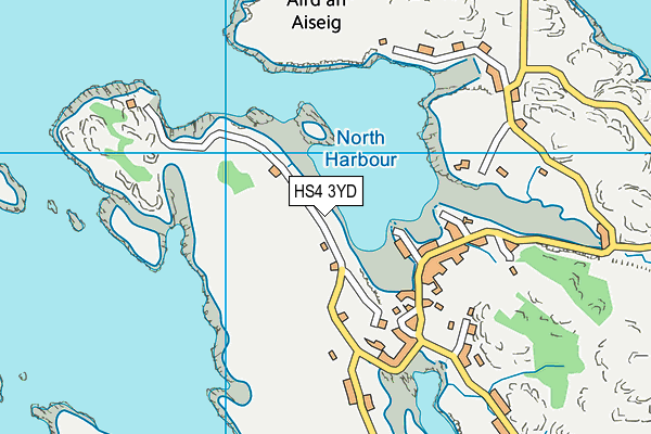 HS4 3YD map - OS VectorMap District (Ordnance Survey)