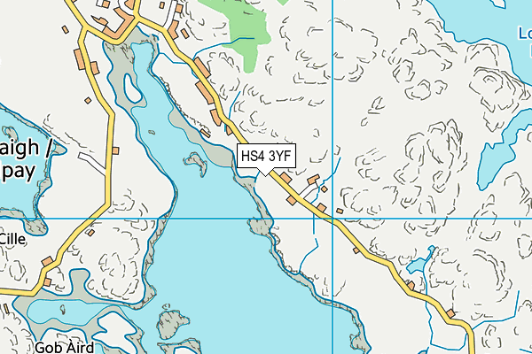 HS4 3YF map - OS VectorMap District (Ordnance Survey)