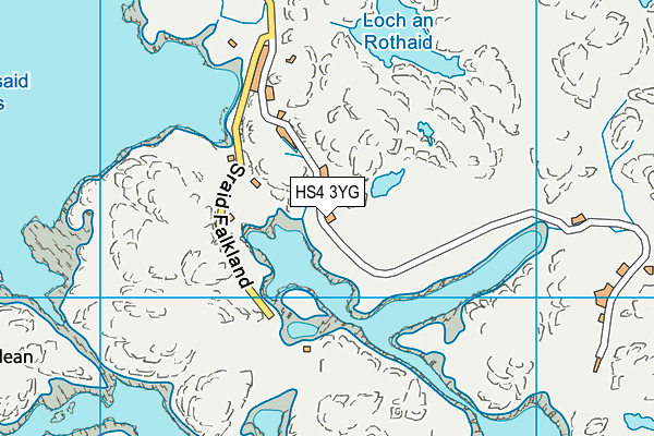HS4 3YG map - OS VectorMap District (Ordnance Survey)
