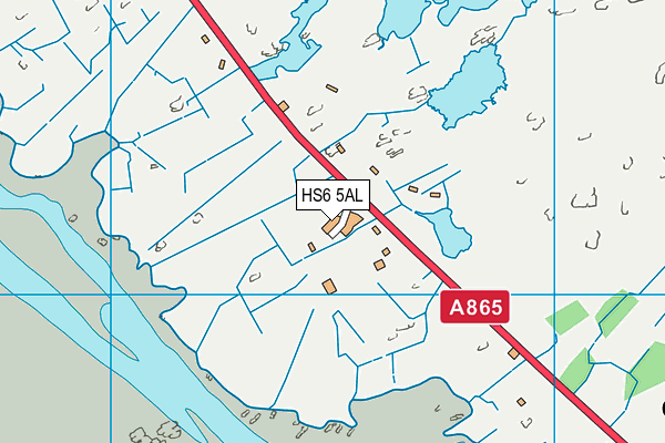HS6 5AL map - OS VectorMap District (Ordnance Survey)