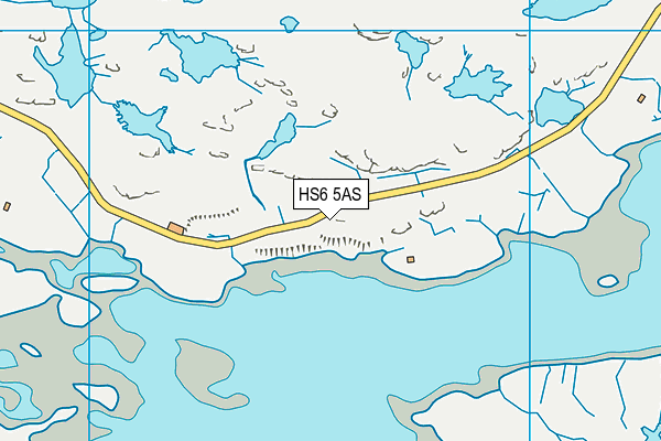 HS6 5AS map - OS VectorMap District (Ordnance Survey)