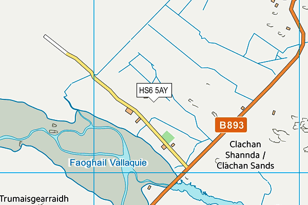 HS6 5AY map - OS VectorMap District (Ordnance Survey)