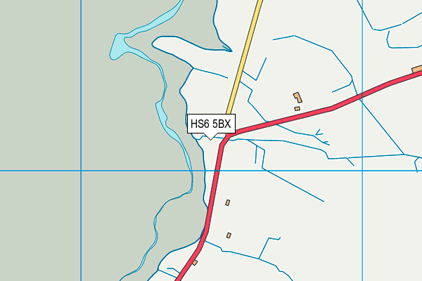 HS6 5BX map - OS VectorMap District (Ordnance Survey)
