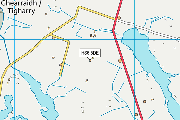 HS6 5DE map - OS VectorMap District (Ordnance Survey)