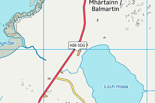 HS6 5DG map - OS VectorMap District (Ordnance Survey)
