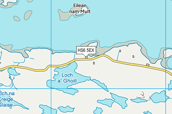 HS6 5EX map - OS VectorMap District (Ordnance Survey)