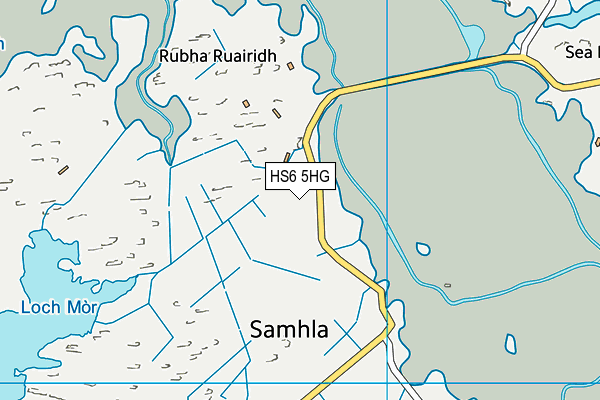 HS6 5HG map - OS VectorMap District (Ordnance Survey)