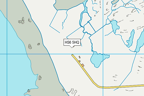 HS6 5HQ map - OS VectorMap District (Ordnance Survey)