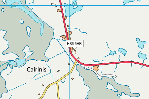 HS6 5HR map - OS VectorMap District (Ordnance Survey)