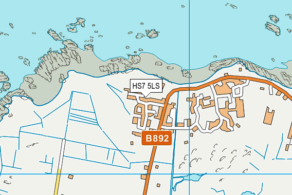 HS7 5LS map - OS VectorMap District (Ordnance Survey)