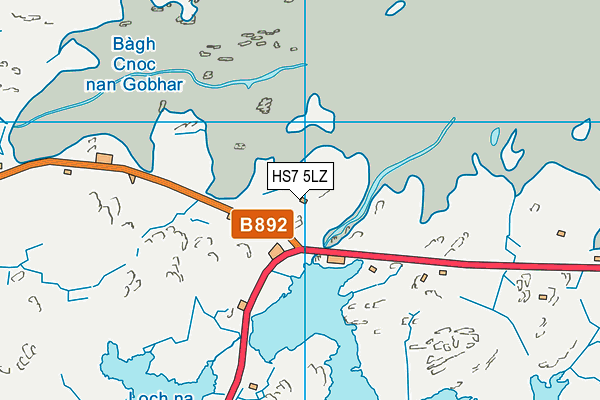 HS7 5LZ map - OS VectorMap District (Ordnance Survey)