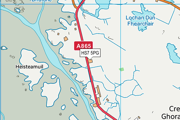 HS7 5PG map - OS VectorMap District (Ordnance Survey)