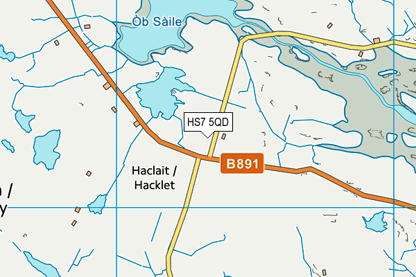 HS7 5QD map - OS VectorMap District (Ordnance Survey)