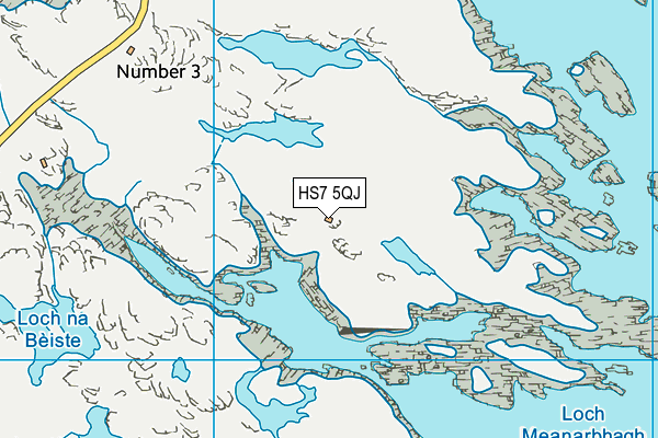 HS7 5QJ map - OS VectorMap District (Ordnance Survey)