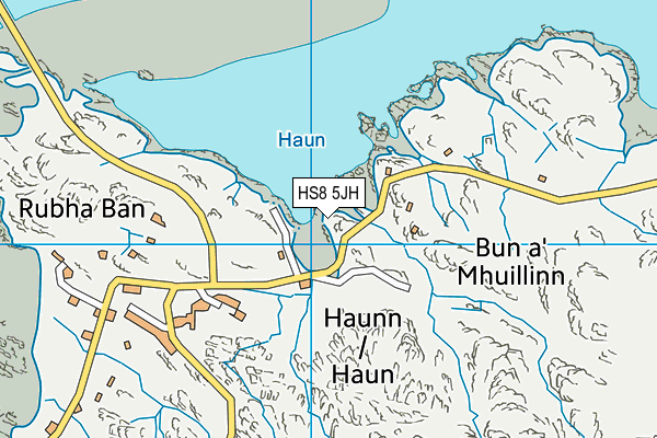 HS8 5JH map - OS VectorMap District (Ordnance Survey)