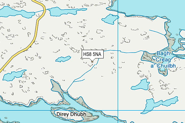 HS8 5NA map - OS VectorMap District (Ordnance Survey)