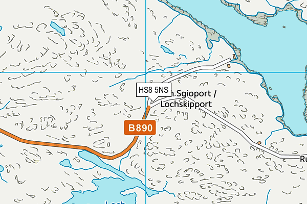 HS8 5NS map - OS VectorMap District (Ordnance Survey)