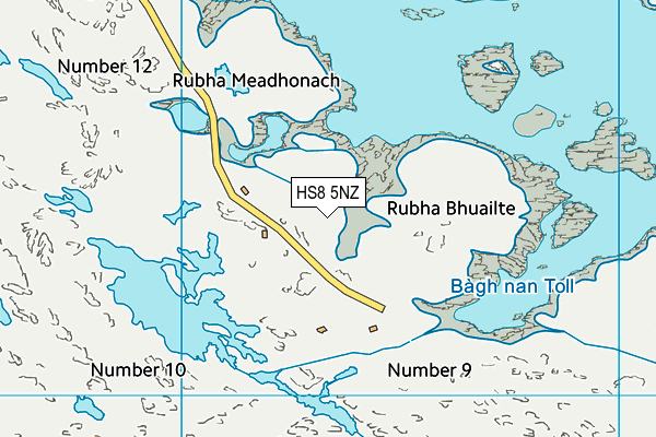 HS8 5NZ map - OS VectorMap District (Ordnance Survey)