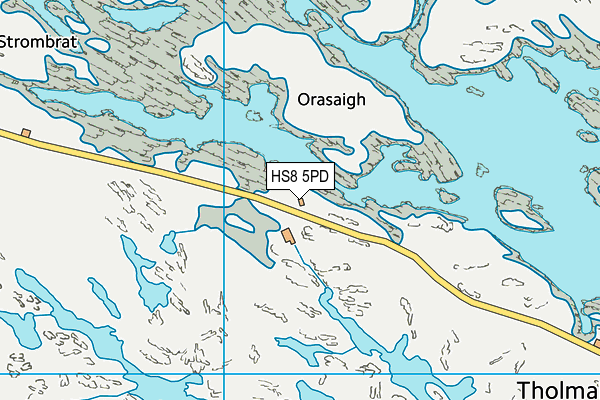 HS8 5PD map - OS VectorMap District (Ordnance Survey)