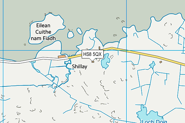 HS8 5QX map - OS VectorMap District (Ordnance Survey)