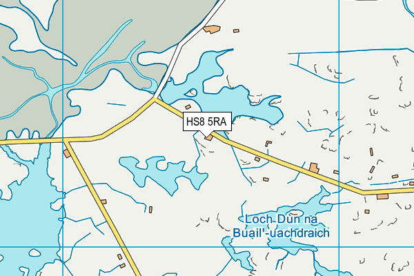 HS8 5RA map - OS VectorMap District (Ordnance Survey)