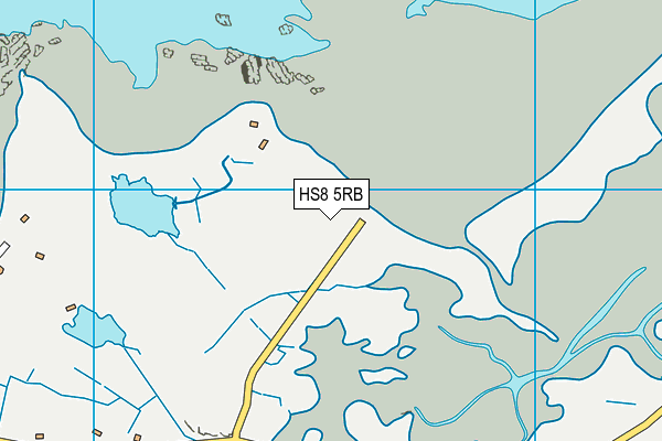 HS8 5RB map - OS VectorMap District (Ordnance Survey)