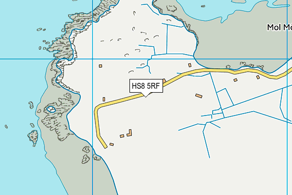 HS8 5RF map - OS VectorMap District (Ordnance Survey)