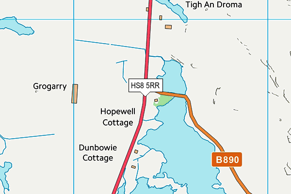 HS8 5RR map - OS VectorMap District (Ordnance Survey)