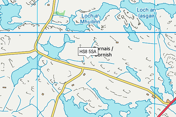 HS8 5SA map - OS VectorMap District (Ordnance Survey)