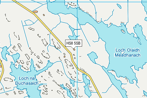 HS8 5SB map - OS VectorMap District (Ordnance Survey)