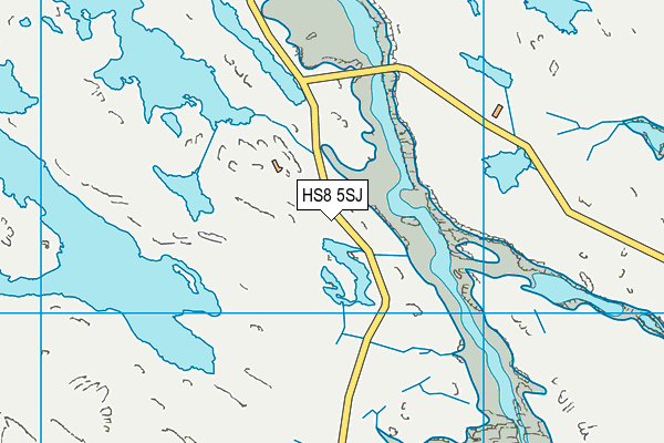 HS8 5SJ map - OS VectorMap District (Ordnance Survey)