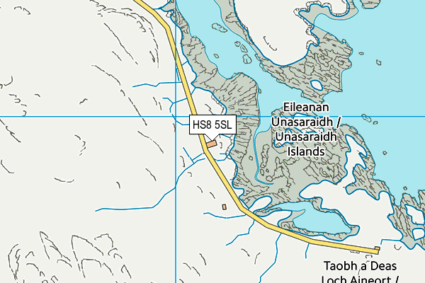 HS8 5SL map - OS VectorMap District (Ordnance Survey)