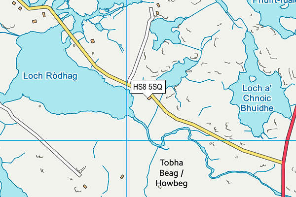 HS8 5SQ map - OS VectorMap District (Ordnance Survey)