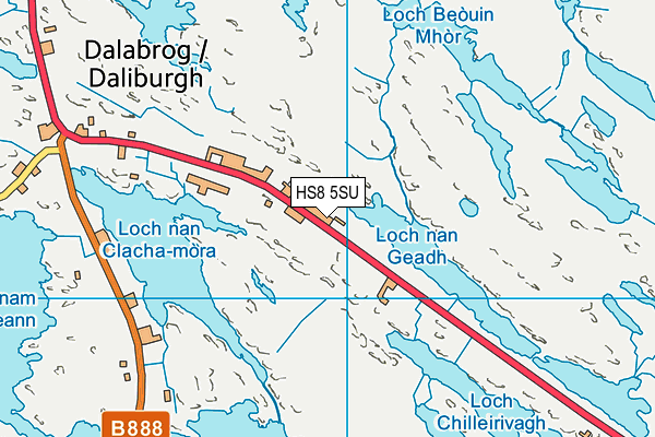 HS8 5SU map - OS VectorMap District (Ordnance Survey)