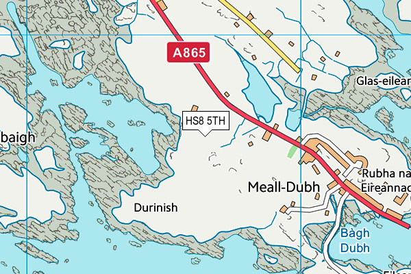 HS8 5TH map - OS VectorMap District (Ordnance Survey)