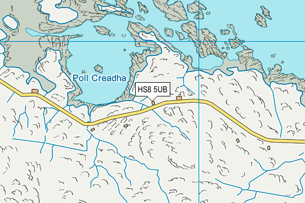 HS8 5UB map - OS VectorMap District (Ordnance Survey)