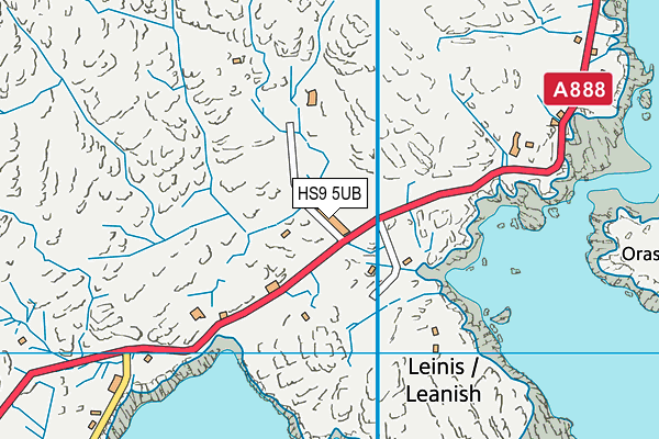 HS9 5UB map - OS VectorMap District (Ordnance Survey)