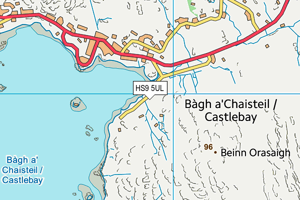 HS9 5UL map - OS VectorMap District (Ordnance Survey)