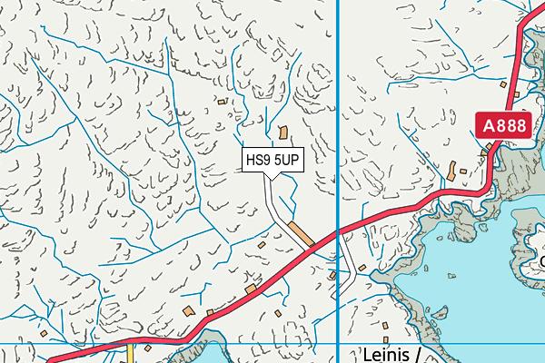 HS9 5UP map - OS VectorMap District (Ordnance Survey)