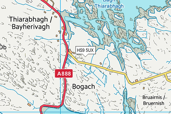 HS9 5UX map - OS VectorMap District (Ordnance Survey)