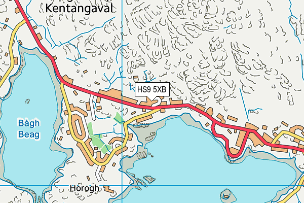 HS9 5XB map - OS VectorMap District (Ordnance Survey)