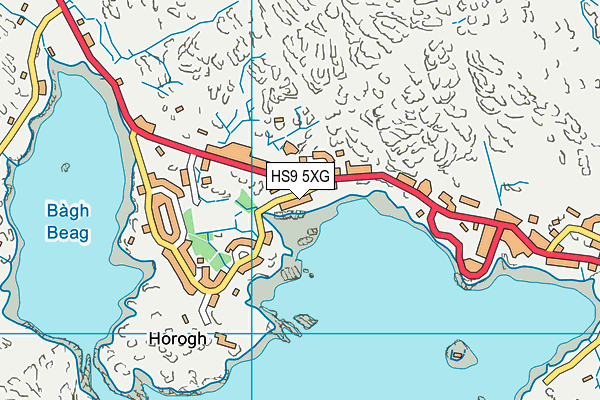 HS9 5XG map - OS VectorMap District (Ordnance Survey)