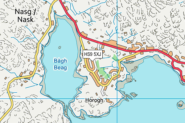 HS9 5XJ map - OS VectorMap District (Ordnance Survey)