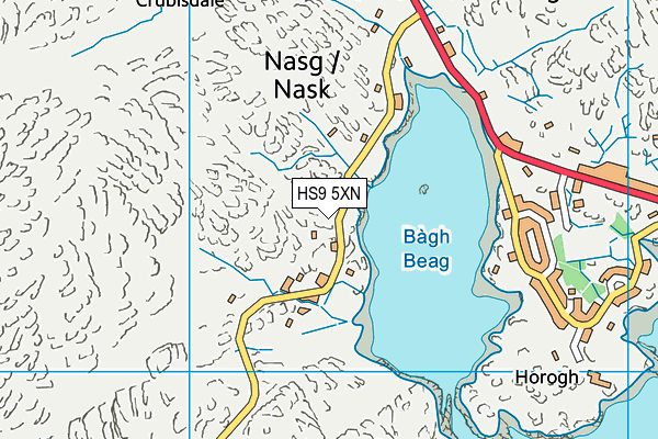 HS9 5XN map - OS VectorMap District (Ordnance Survey)