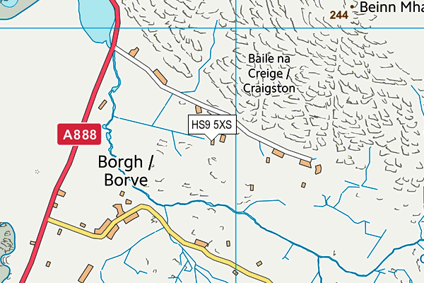 HS9 5XS map - OS VectorMap District (Ordnance Survey)