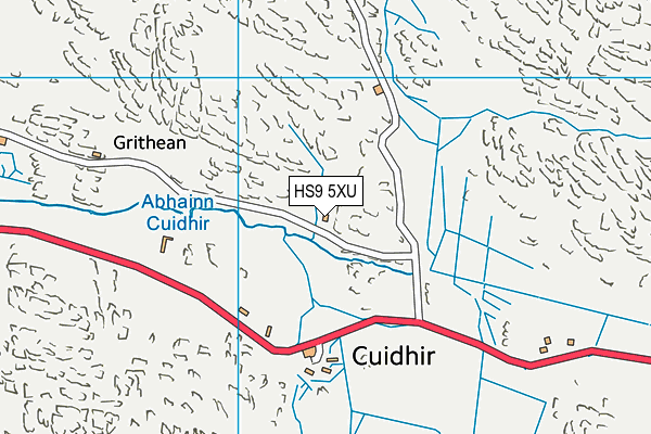 HS9 5XU map - OS VectorMap District (Ordnance Survey)