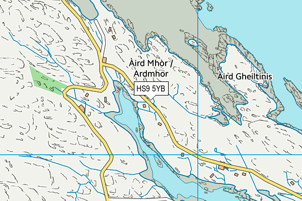 HS9 5YB map - OS VectorMap District (Ordnance Survey)