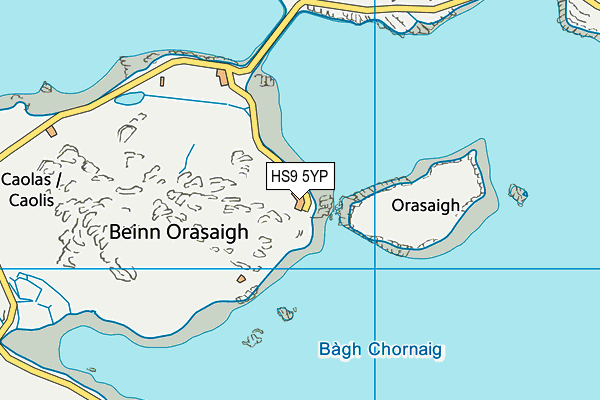 HS9 5YP map - OS VectorMap District (Ordnance Survey)